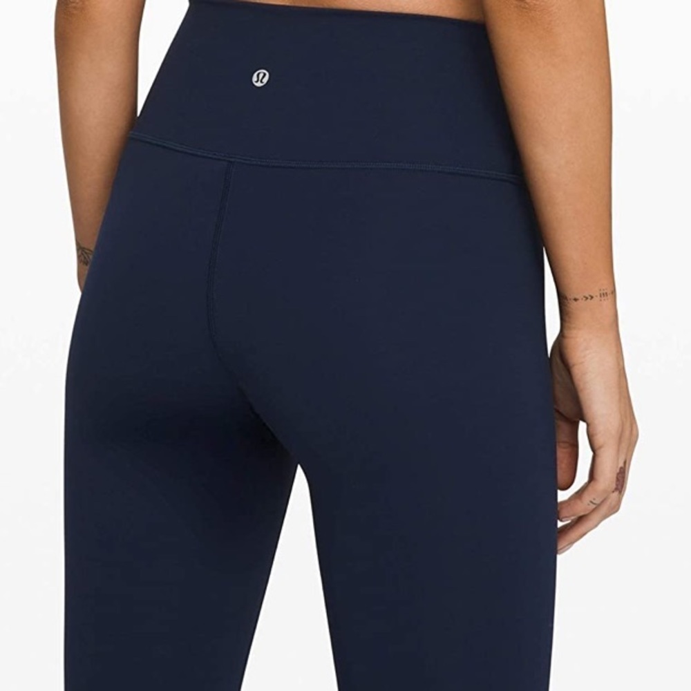 Lululemon Athletica Blue capri leggings size 6 Yoga leggings - Picture 8 of 9